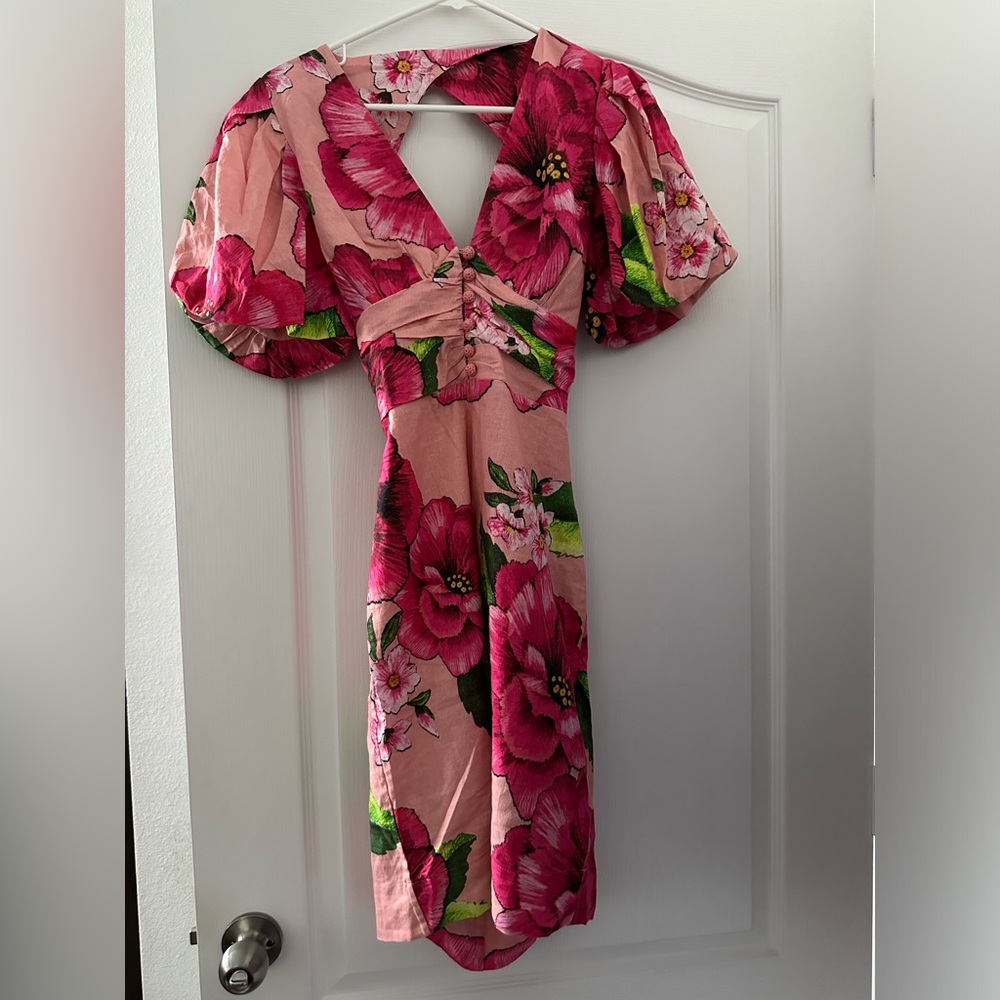 Farm Rio mini dress with bow back